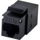 TUK KEYSTONE RJ45 BACK-TO-BACK COUPLER Cat5E, black