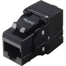 TUK KEYSTONE RJ45 IDC SOCKET Cat5E, tool-less, black