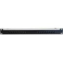 CANFORD CAT6 RJ45 PRO PATCH PANEL 1U 1x16 FEEDTHROUGH, unscreened, black