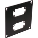 CANFORD UNIVERSAL MODULAR CONNECTION PLATE 2x EDAC20, black