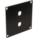 CANFORD UNIVERSAL MODULAR CONNECTION PLATE 2x ST fibre couplers, black