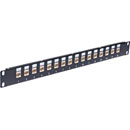 CANFORD CAT6 FEEDTHROUGH PATCH PANEL 1U 1x 16 way, screened