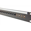 CANFORD FIBRE TERMINATION PANEL 1U 1x16 SC SIMPLEX MM, black