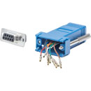 CUSTOM ADAPTER D-SUB 9 way female/RJ45, blue