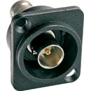 CANFORD D-SERIES Recessed BNC (double-sided), 50 ohm, black