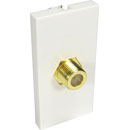 CANFORD AV MODULE Economy, F type, coupler type, half module, white