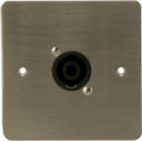 CANFORD CONNECTOR PLATE UK 1-gang, 1x NL4MP, satin nickel