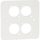 CANFORD F41W CONNECTOR PLATE 1-gang, 4 mounting hole, white