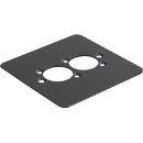 CANFORD F2B CONNECTOR PLATE 1-gang, 2 mounting holes, black