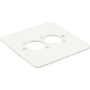 CANFORD F2W CONNECTOR PLATE 1-gang, 2 mounting holes, white