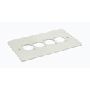 CANFORD F4W CONNECTOR PLATE 2-gang, 4 mounting holes, white