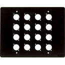 CANFORD FLUSH WALLBOX Top plate, 16 holes for type B, no numbering
