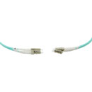 LC-LC MM DUPLEX OM3 50/125 Fibre patch cable 2.0m, aqua