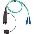CANFORD FIBRECO HMA Junior cable connector, 2-channel, MM, with SC fibre terminated tails,1m