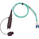 CANFORD FIBRECO HMA Junior cable connector, 2-channel, MM, with LC fibre terminated tails,1m