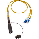 CANFORD FIBRECO HMA Junior cable connector, 4-channel, SM, with SC fibre terminated tails,1m