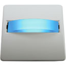 CANFORD LED SIGNAL LIGHT White plate, blue LED