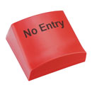CANFORD ILLUMINATED SIGN Red cover, No entry