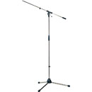 K&M 210/2 BOOM STAND Long folding legs, 900-1605mm, one-piece 840mm boom, die-cast base, chrome