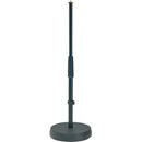 K&M 233 TABLE/FLOOR STAND Round cast-iron base, anti-vibration insert, 355-580mm, black