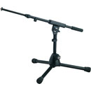 K&M 25950 LOW LEVEL BOOM STAND Folding legs, 280mm, two-piece 425-725mm boom, die-cast base, black