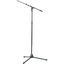 K&M 210/9 BOOM STAND Long folding legs, 900-1605mm, two-piece 460-770mm boom, cast base, black