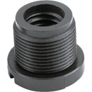 K&M 85045 THREAD ADAPTER Female 3/8 inch thread, male 5/8 inch thread, with lip, plastic, black
