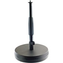 K&M 23325 TABLE/FLOOR STAND Round cast-iron base with anti-vibration insert, 217-347mm, black