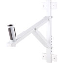 K&M 24110 LOUDSPEAKER MOUNT Wall, up to 50kg, 0-22 degree tilt, locking mount, white