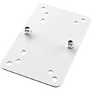 K&M 24354 UNIVERSAL MOUNTING BRACKET Horizontal, multiple mounting templates, white