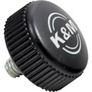 K&M 01-82-828-55 SPARE KNURLED SCREW KNOB M6 x 12mm, with K&M logo