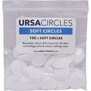 URSA SOFT CIRCLES MICROPHONE COVER Soft fabric, white (pack of 100 Circles)