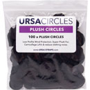 URSA PLUSH CIRCLES MICROPHONE COVER Short fur, black (pack of 100 Circles)
