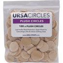 URSA PLUSH CIRCLES MICROPHONE COVER Short fur, beige (pack of 100 Circles)