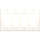 RDL CP-4 COVER PLATE Quad, for SMB-4/DC-4, white