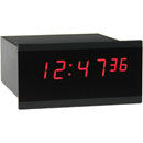 WHARTON 4010N.02.R.FP.UK CLOCK 20mm red characters, flush panel mount, mains powered