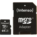 INTENSO SDC-3423490 PREMIUM 64GB micro SD memory card and adapter, UHS-1