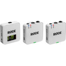 RODE WIRELESS GO GEN 3 RADIOMIC SYSTEM Dual transmitters, 2.4GHz, 32-bit float recording, white
