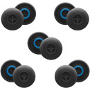 SENNHEISER 507496 SILICONE EAR ADAPTER L For IE PRO earphones, black/blue, large (pack of 10)