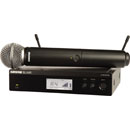SHURE BLX24R/SM58 RADIOMIC SYSTEM Handheld, SM58 capsule, rackmount receiver, 606-630MHz (K3E)