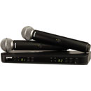 SHURE BLX288/SM58 RADIOMIC SYSTEM Dual handheld, SM58 capsules, 606-630MHz (K3E)