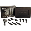 SHURE DMK 57-52 MICROPHONE SET Drum set, 3x SM57, 1x BETA52, 3x A56D, case