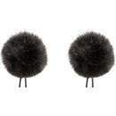 BUBBLEBEE TWIN WINDBUBBLES WINDSHIELD Furry, lav, size 1, 28mm opening, twin pack, black