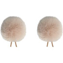 BUBBLEBEE TWIN WINDBUBBLES WINDSHIELDS Size 1, for 3-4mm diameter lav, beige (pack of 2)