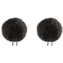 BUBBLEBEE TWIN WINDBUBBLES WINDSHIELD Furry, lav, size 2, 35mm opening, twin pack, black