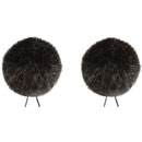 BUBBLEBEE TWIN WINDBUBBLES WINDSHIELD Furry, lav, size 3, 40mm opening, twin pack, black