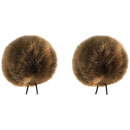 BUBBLEBEE TWIN WINDBUBBLES WINDSHIELD Furry, lav, size 4, 42mm opening, twin pack, brown