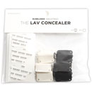 BUBBLEBEE LAV CONCEALER MIC MOUNT For Sennheiser MKE-2 lavalier, black/white, pack of 6
