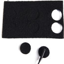 RYCOTE 065101 UNDERCOVERS MIC MOUNTS Stickies and fabric Undercovers, black (1pk of 30+30)