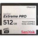 SANDISK SDCFSP-512G-G46D EXTREME PRO 512GB CFAST 2.0 MEMORY CARD, 525MB/s read, 450MB/s write